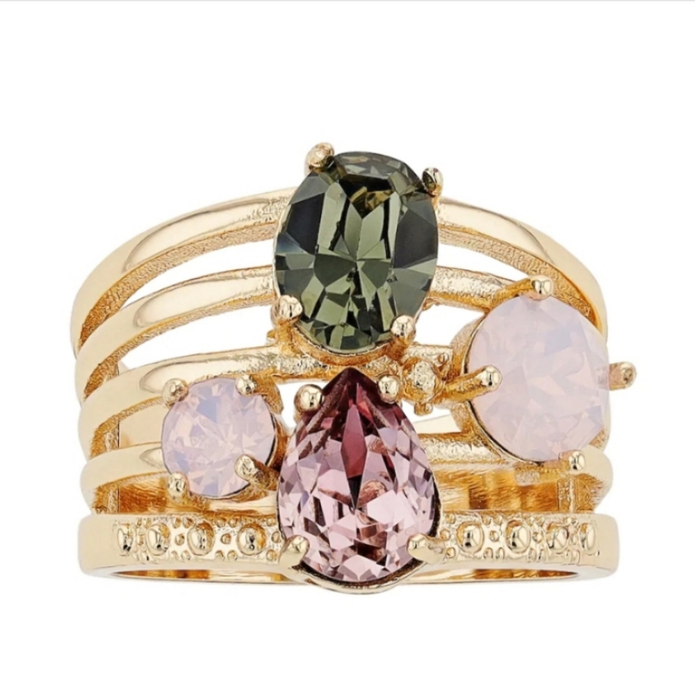 Swarovski Brilliance MultiStone Ring NWT - Picture 9 of 10